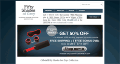 Desktop Screenshot of officialfiftyshadesofgreysextoys.com